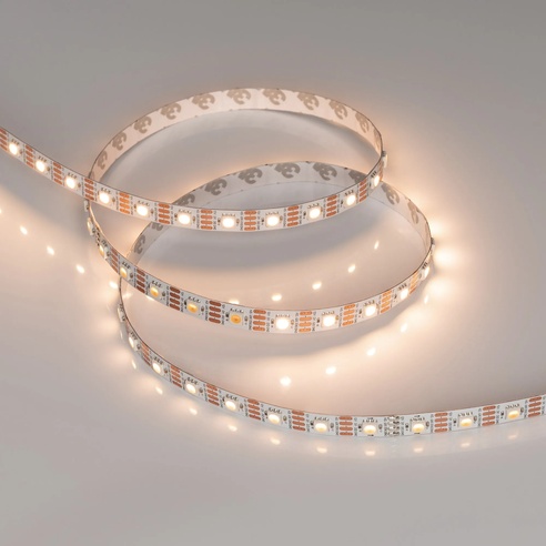 Лента светодиодная SPI-B60-10mm 12V Warm3000-PX1-RAM (9.3 W/m, IP20, 5060, 5m) (Arlight, бегущий огонь)