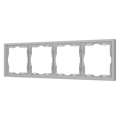 Рамка пластиковая FRM-NOBE-SFPL-4-IS (Arlight, Никель)