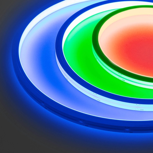 Лента светодиодная герметичная MOONLIGHT-TOP-GM192-13x12mm 24V RGBW-Day (14.4 W/m, IP67, 5m, wire x2) (Arlight, Вывод боковой, 3 года)