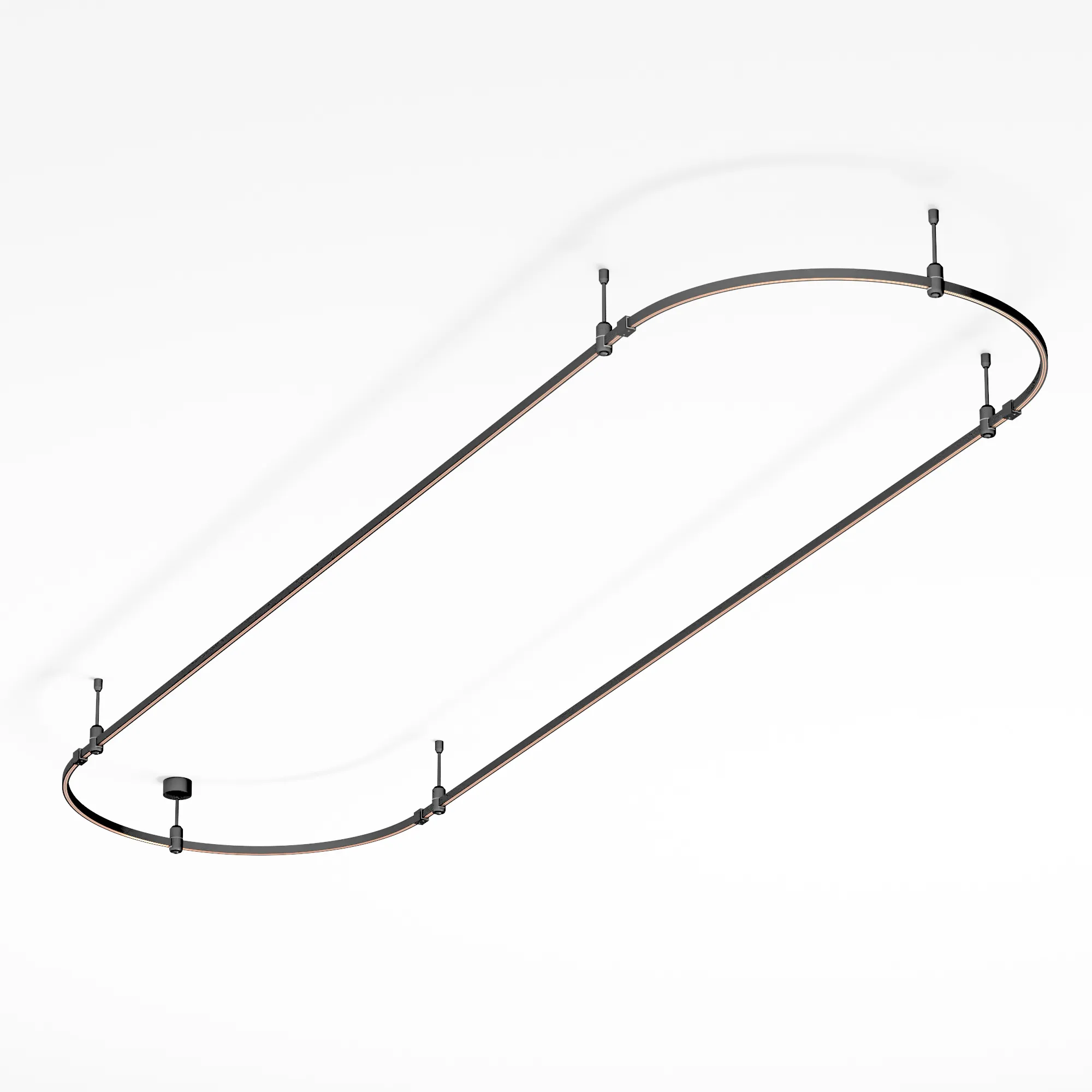 Трек ART-APRIORI-OVAL-ROD-200-3000x1000 (BK) (Arlight, IP20 Металл, 3 года)