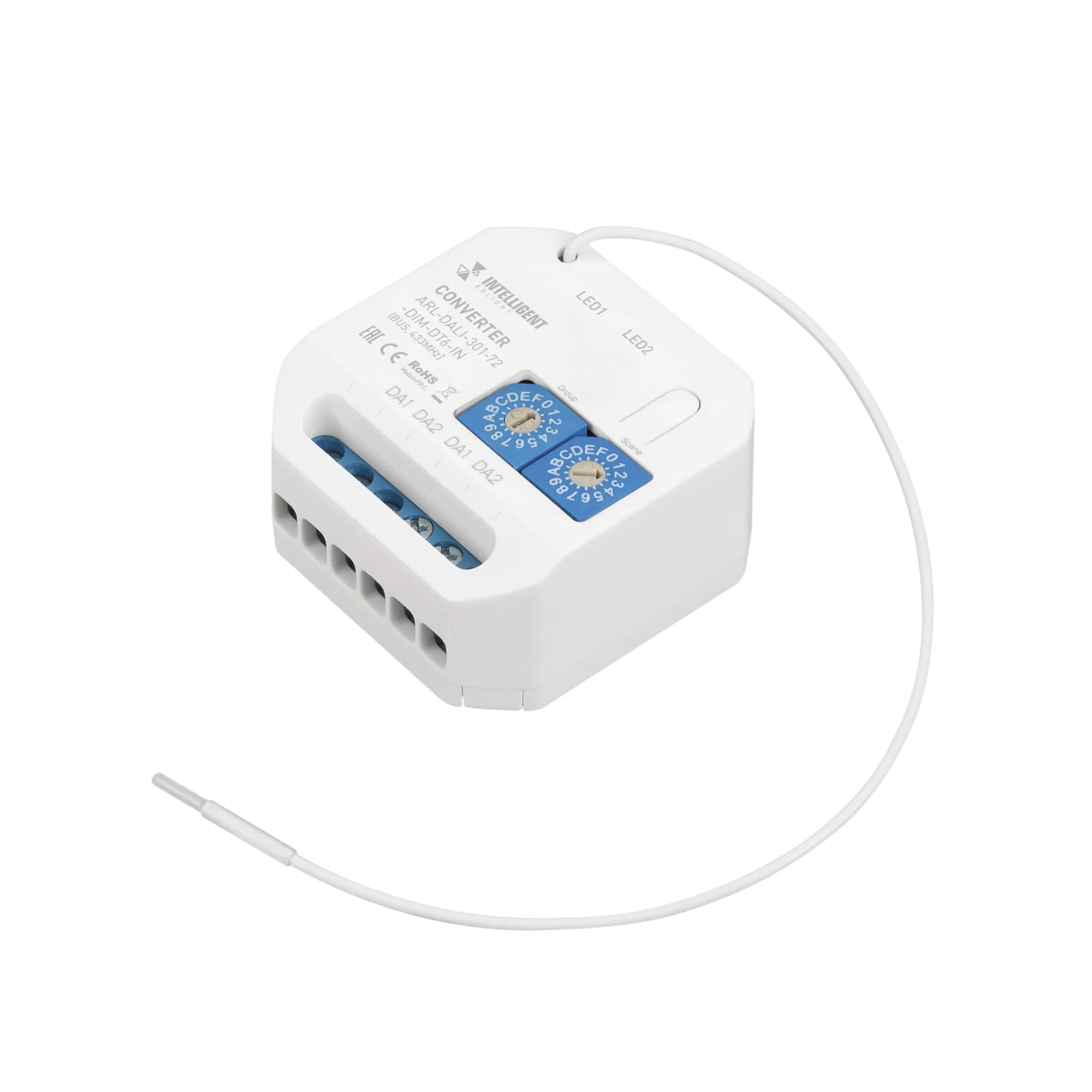 INTELLIGENT ARLIGHT Конвертер ARL-DALI-301-72-DIM-IN (BUS, 433MHz) (IARL, IP20 Пластик, 3 года) - изображение товара