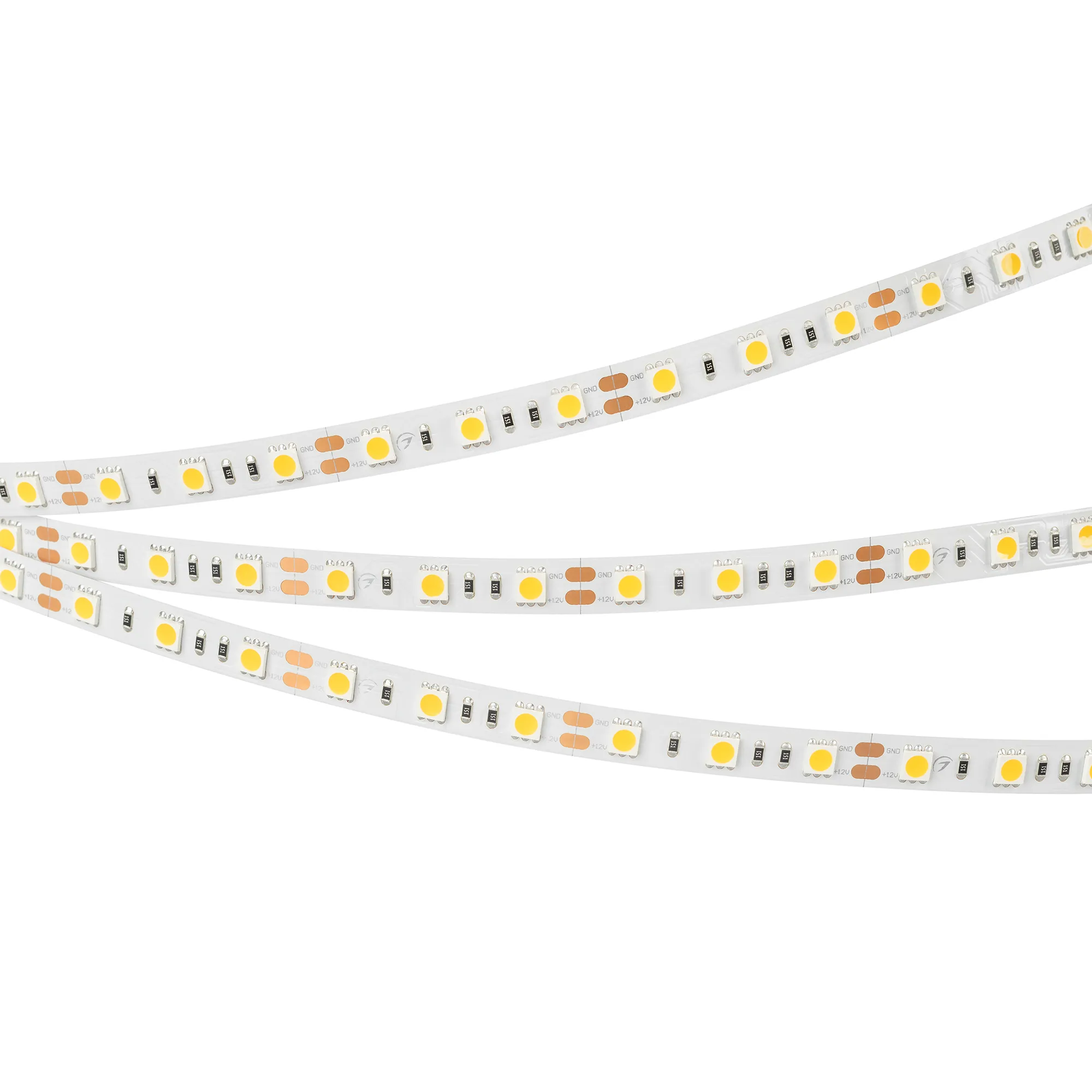 Лента светодиодная RT-B60-10mm 12V Warm2700 (14.4 W/m, IP20, 5060, 5m) (Arlight, 14.4 Вт/м, IP20) - изображение товара